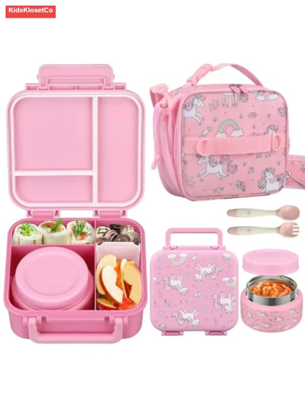 Bento Lunch Box Set with Insulated Food Jar Bag